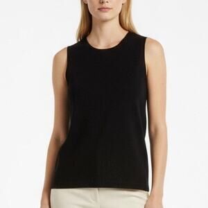 90s JUST MAX Vintage Black Sleeveless Round Neck Tank Top